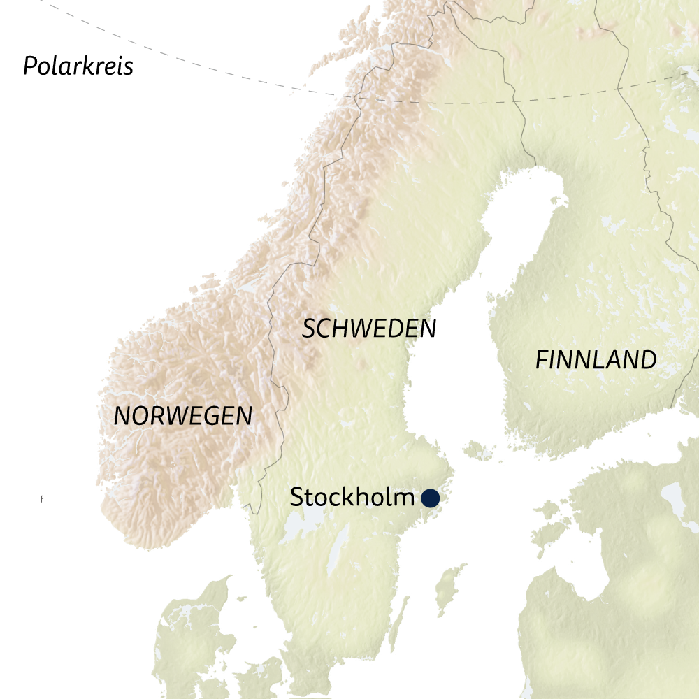 Karte von Schweden Wolters Rundreisen