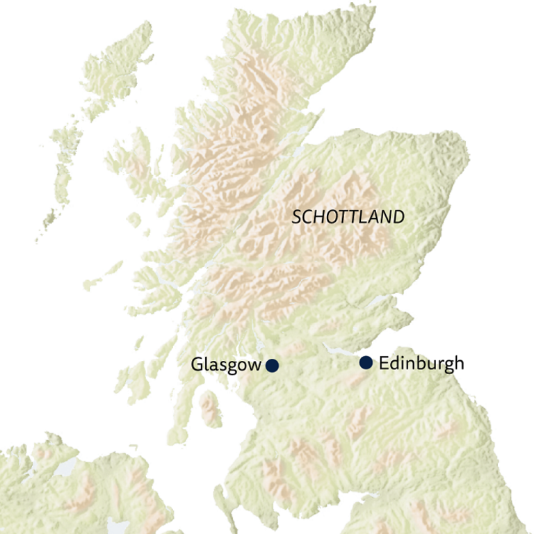 Landkarte Schottland Wolters Rundreisen