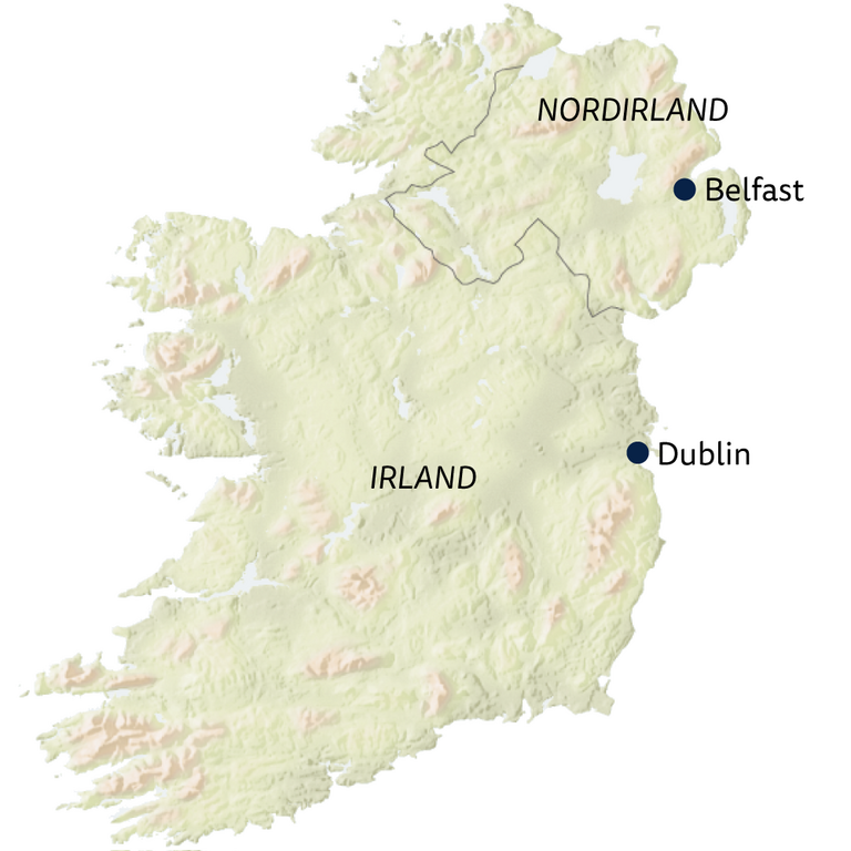 Karte Irland Wolters Rundreisen