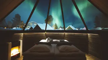 Aurora Cabins Finnland Winter Wolters Rundreisen