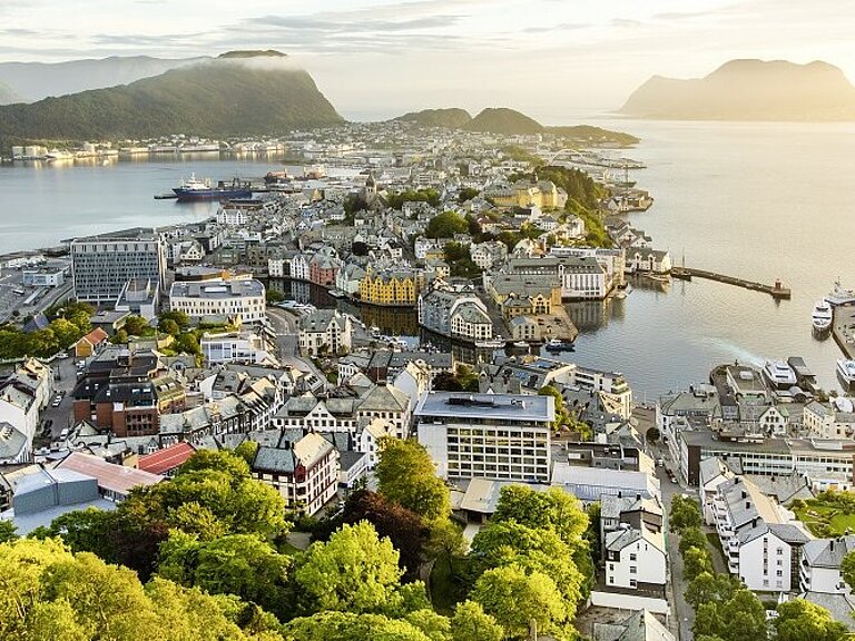 Alesund Blick auf Alesund