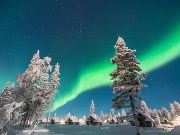 Polarlicht Finnisch Lappland Wolters Rundreisen Winterreise